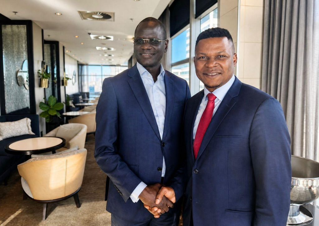 Echange fructueux avec NJ Ayuk, figure de référence du secteur énergétique africain.